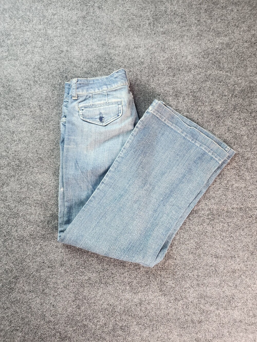 American Eagle Outfitters Vintage Y2k Jeans Wideleg Flair Low Rise Women Size 10 - Picture 13 of 14